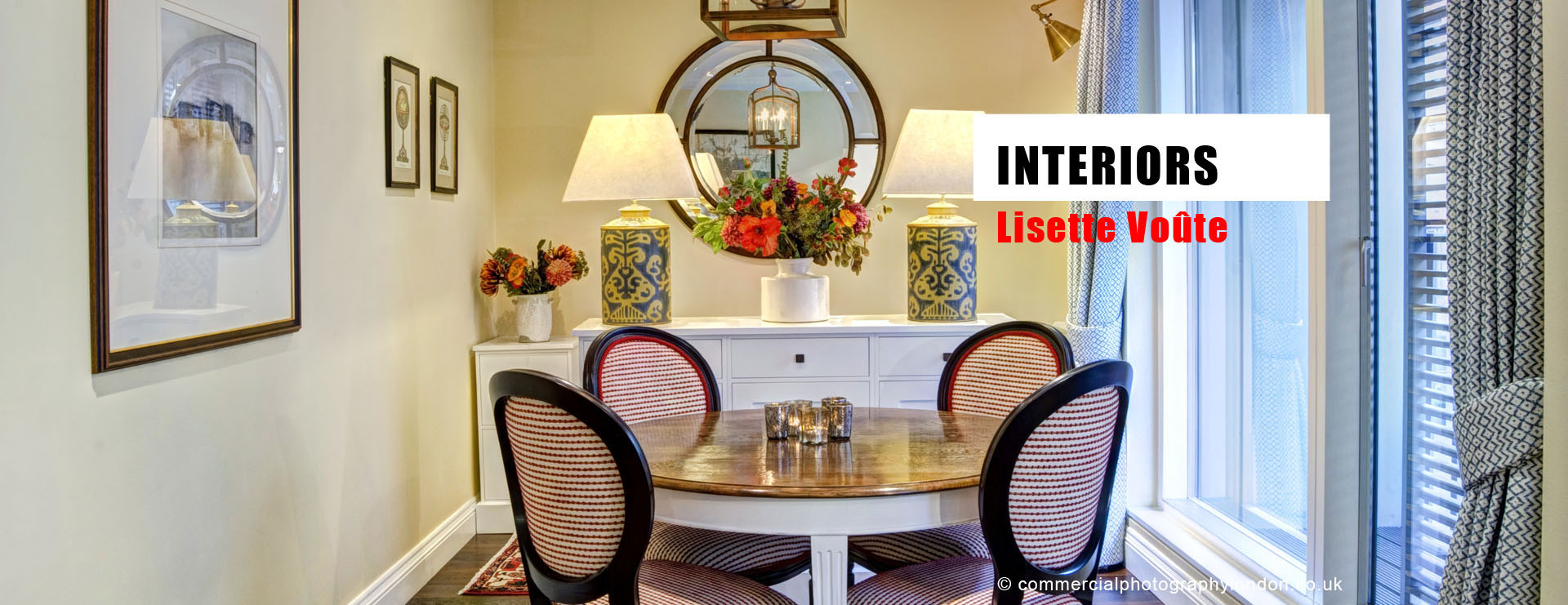 Advertising photographer London interiors photo home page.